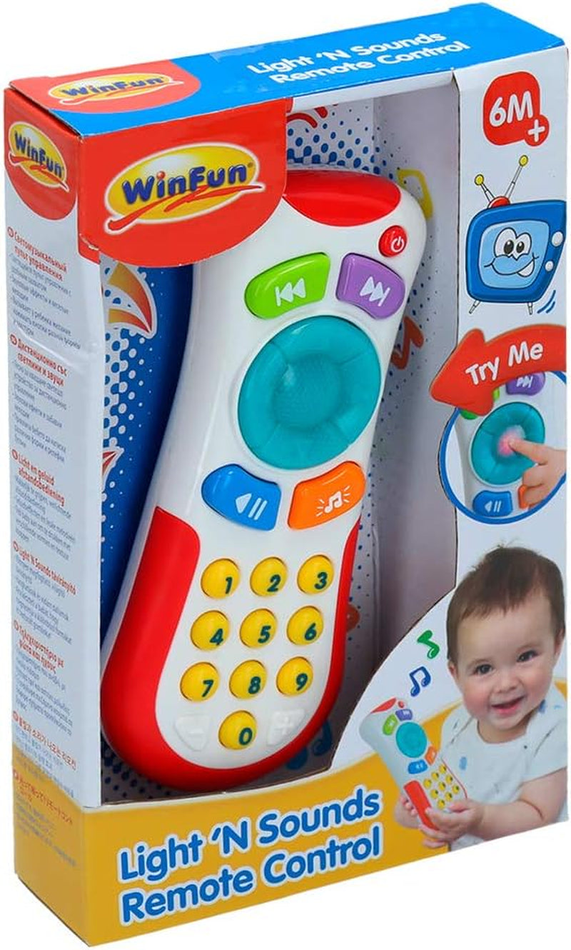 winfun 44722 Brak postaci Mój pierwszy kontroler z dźwiękami, wielokolorowy, S Baby Toys Naty Shop