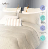 Pościel Night Lark bez pokrowca, 4,5 Tog, duży rozmiar, kolekcja Tufted Dot, luksusowa pościel, hipoalergiczna, można prać w pralce, ciepłe kołdry i kołdry z piasku Naty Shop