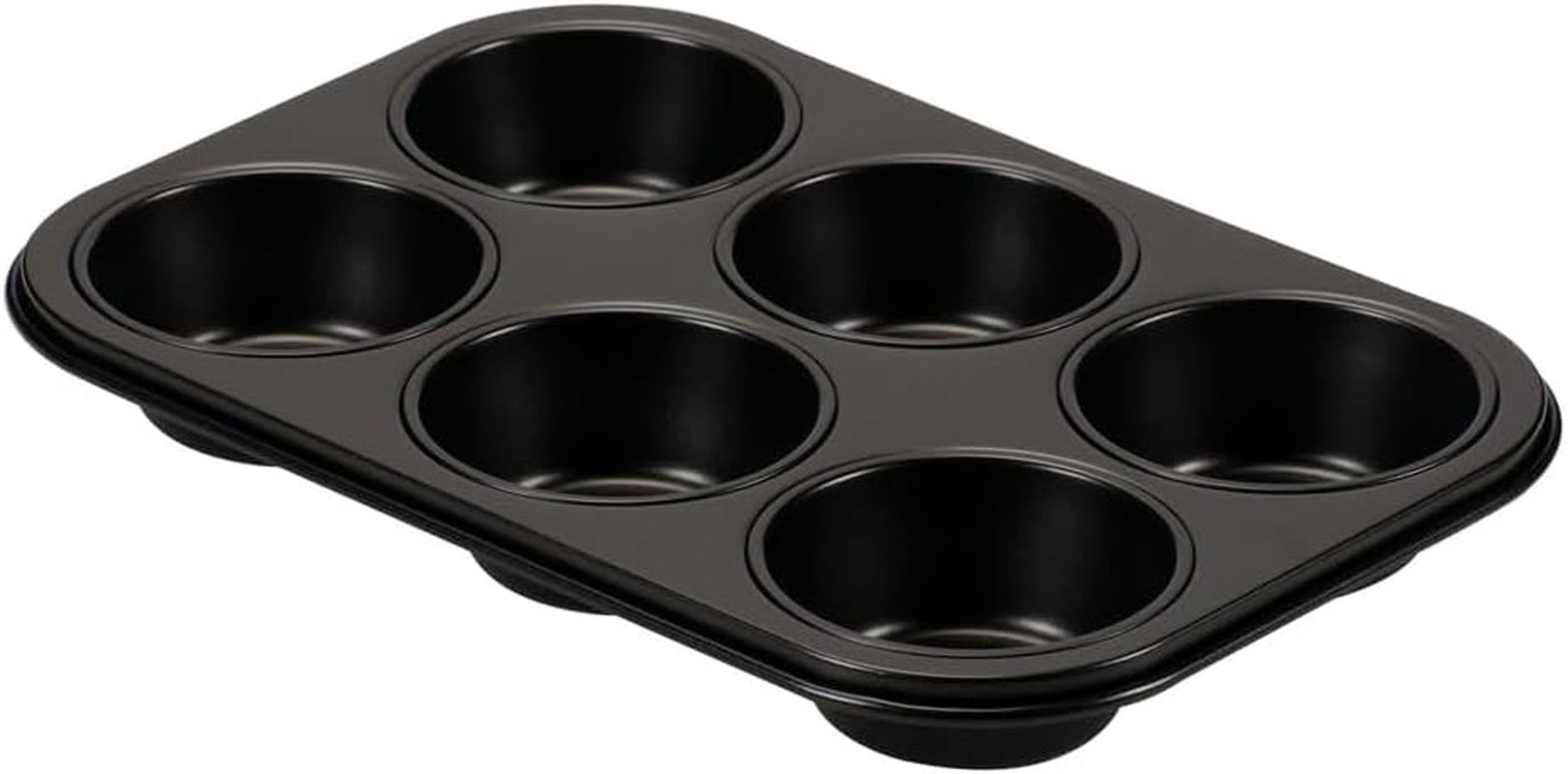 , Forma 6 muffinów 18,5x27cm, czarna Formy i blachy do pieczenia Naty Shop 6 Muffins
