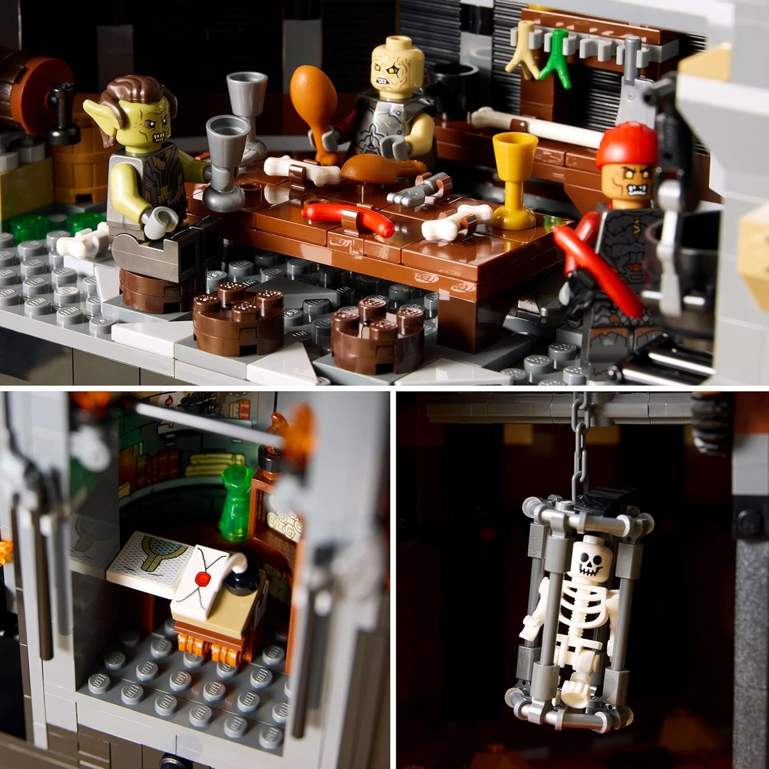 Ikony LEGO Władca Pierścieni: Zestaw do budowania dla dorosłych Barad-Door z minifigurkami Saurona, Gothmoga, Orka, Froda, Sama i Golluma Pamiątki filmowe Kolekcja dla fanów 10333 Zestawy do budowania Szukaj w sklepie LEGO