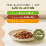 IAMS Delights Land Collection Bezzbożowa mokra karma dla kotów - Mięsne opakowanie różnorodne Mokra karma bezzbożowa dla kotów w wieku 1 roku i starszych 12 x 85 g