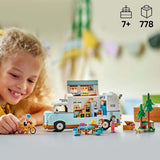 LEGO Friends Przyczepa kempingowa, zestaw do budowania do odgrywania ról z przyczepą kempingową, prezent dla dziewczynek w wieku od 7 lat, kreatywny zestaw z 3 minifigurkami i figurką zwierzątka fretki 42663 Zestawy do budowania Besuche den LEGO-Store