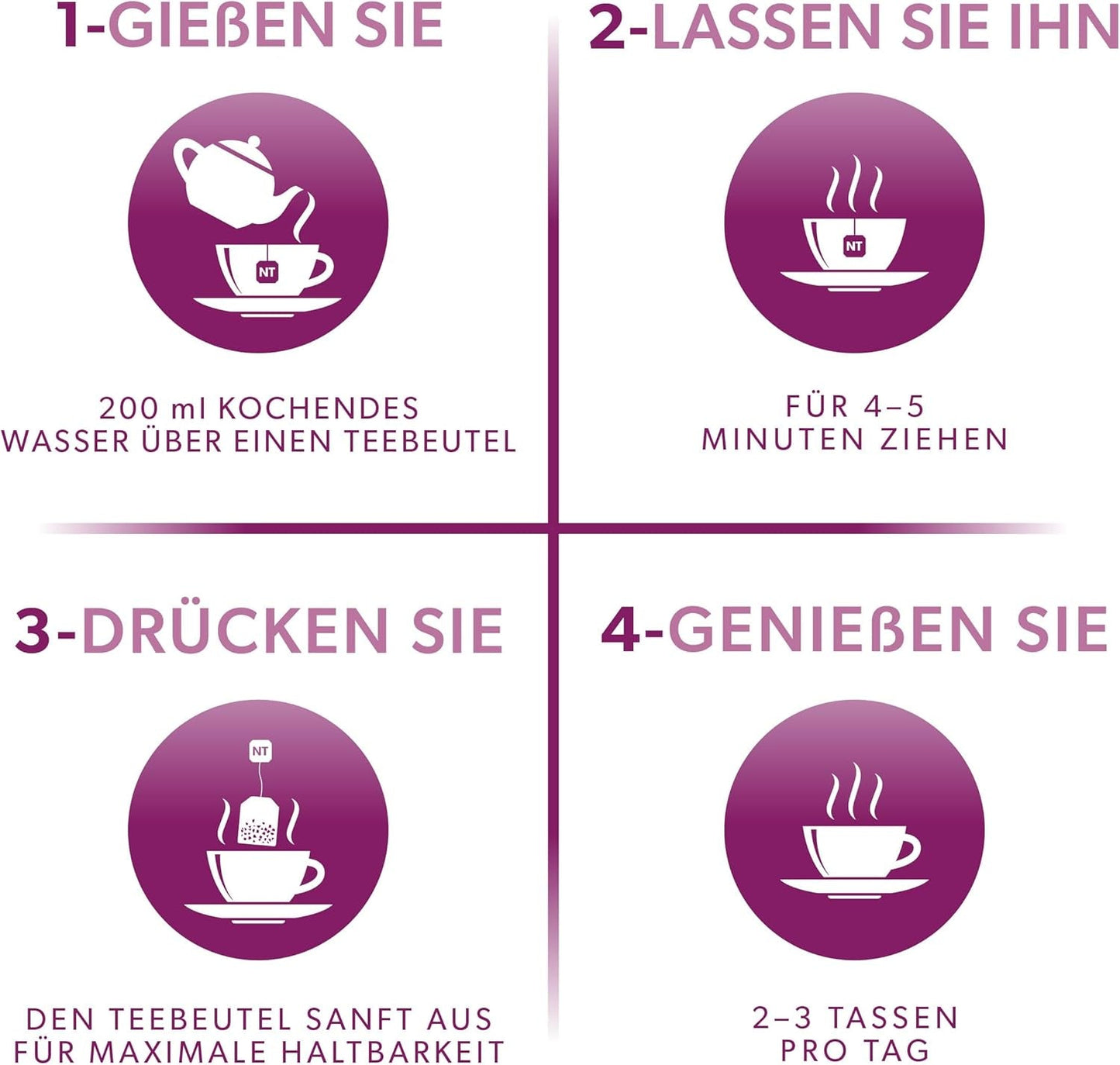 Nutra Tea Herbata z czarnego bzu i echinacei, Herbata na odporność i przeziębienie, Herbata wspomagająca odporność, Walka z przeziębieniem, 20 torebek na herbatę wielokrotnego użytku, Naturalna herbata ziołowa