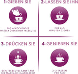 Nutra Tea Herbata z czarnego bzu i echinacei, Herbata na odporność i przeziębienie, Herbata wspomagająca odporność, Walka z przeziębieniem, 20 torebek na herbatę wielokrotnego użytku, Naturalna herbata ziołowa