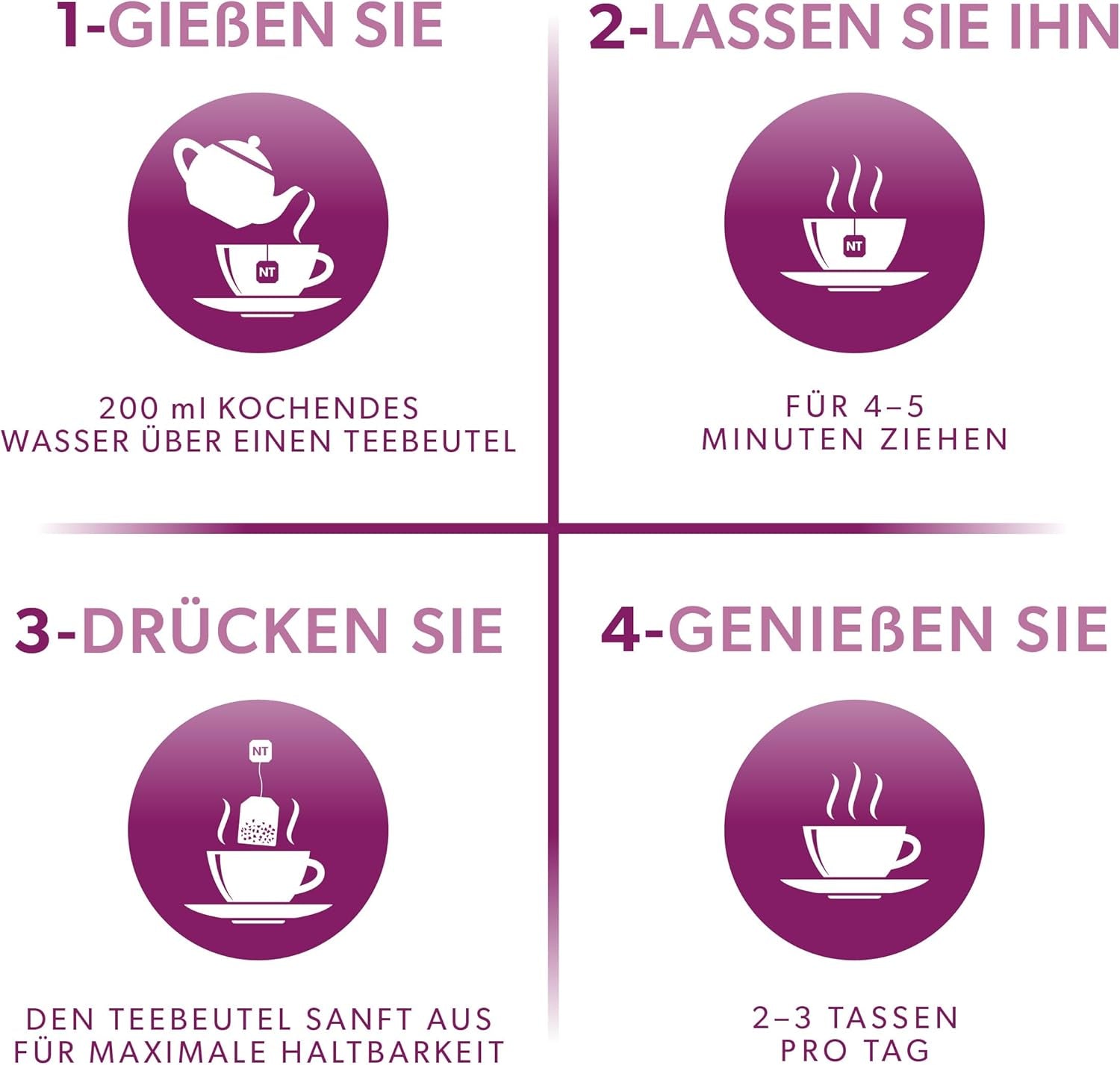 Nutra Tea Herbata z czarnego bzu i echinacei, Herbata na odporność i przeziębienie, Herbata wspomagająca odporność, Walka z przeziębieniem, 20 torebek na herbatę wielokrotnego użytku, Naturalna herbata ziołowa