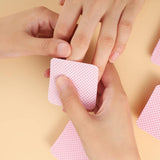 300 Stück Nagellackentferner Pads, Fusselfreie Nägel Wattepads Für Nägel Nagellackentferner Niestrzępiące się chusteczki do paznokci Cleaner Gelnägel - Rosa