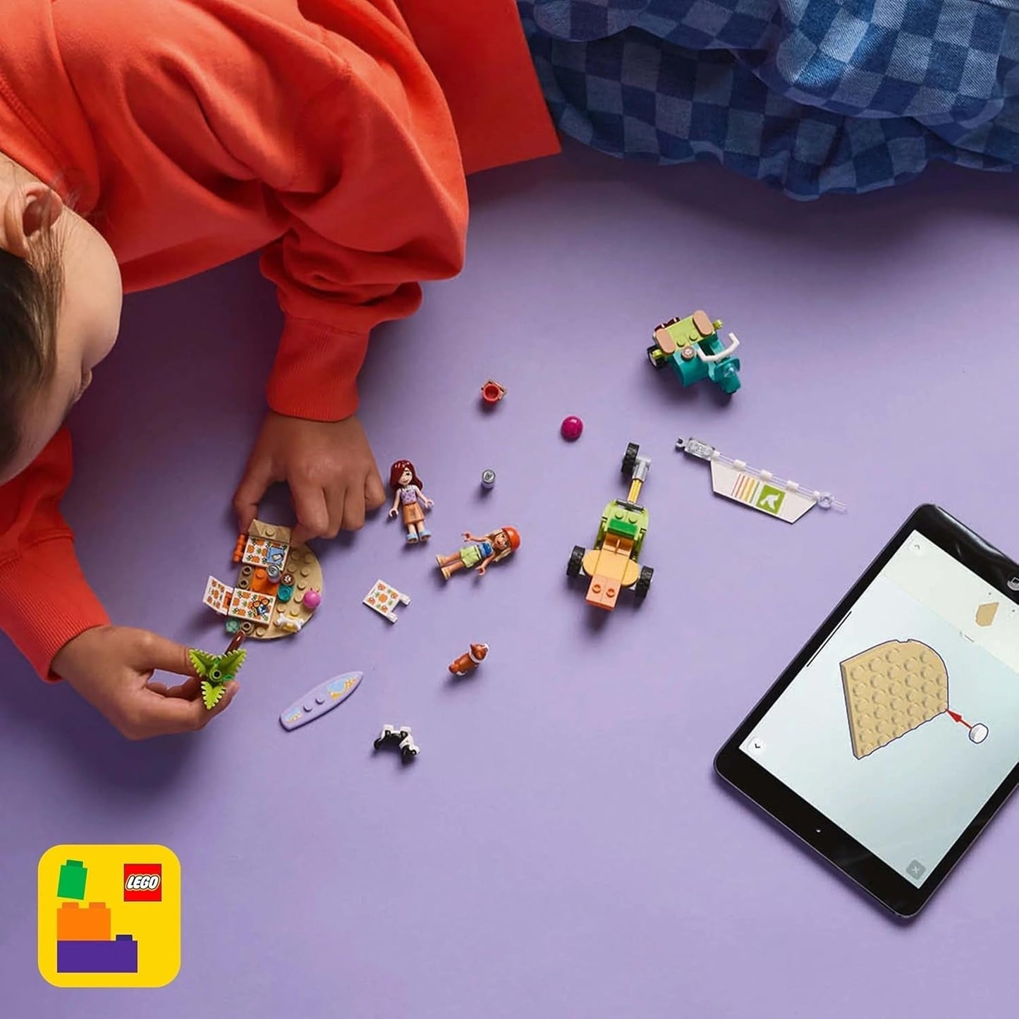LEGO Friends Przygoda na plaży z psami Zabawka do budowania dla dziewczynek Zestaw zwierząt w wieku 6 lat z 2 minifigurkami i 2 figurkami Corgi Kreatywny prezent dla dzieci Przygoda na desce surfingowej Zestaw do budowania 42641 Zestawy do budowania Besuche den LEGO-Store