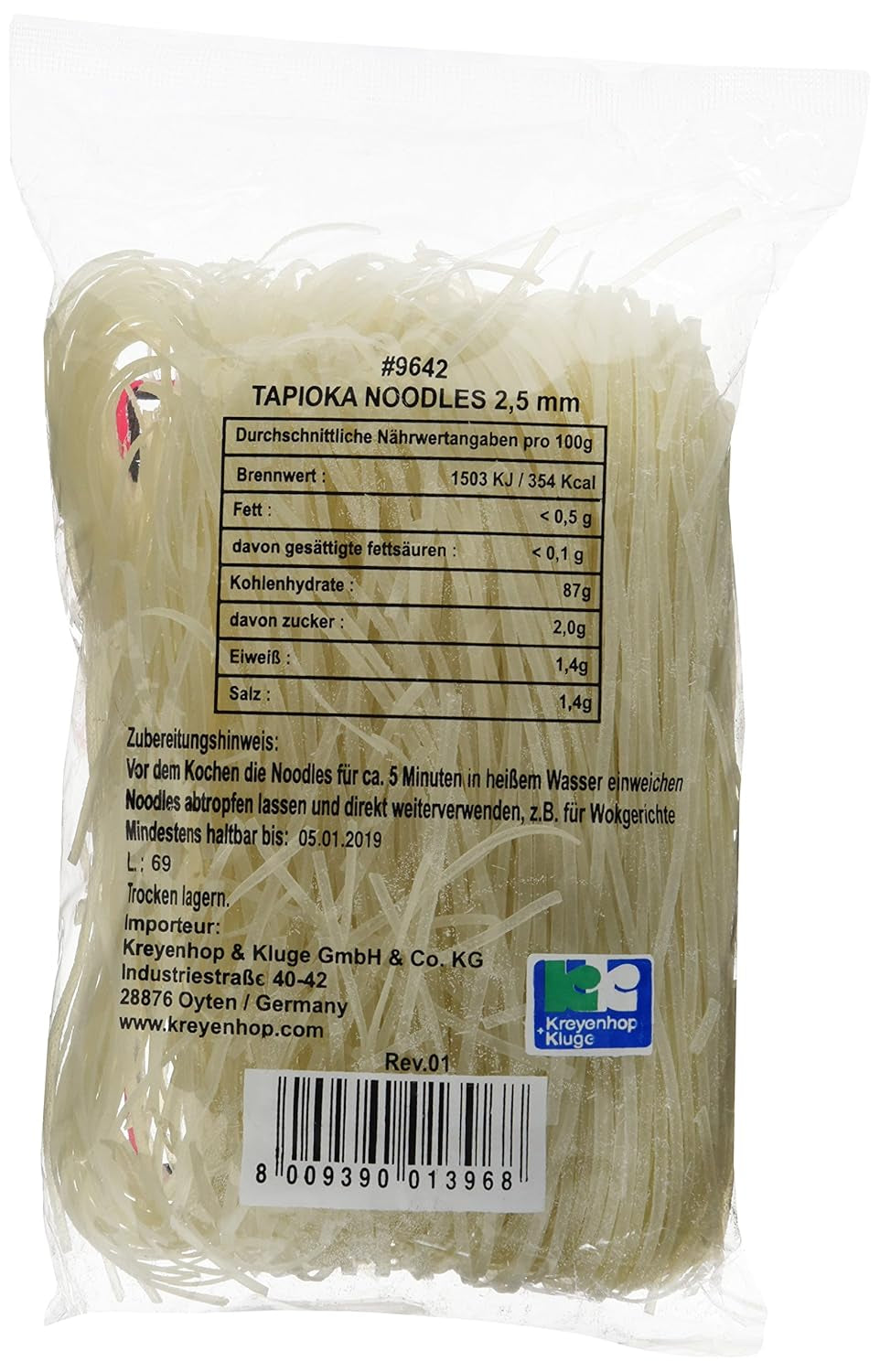 Makaron ryżowy z tapioką 2,5 mm (Huû tieáu nam vang) (1 x 400 g)