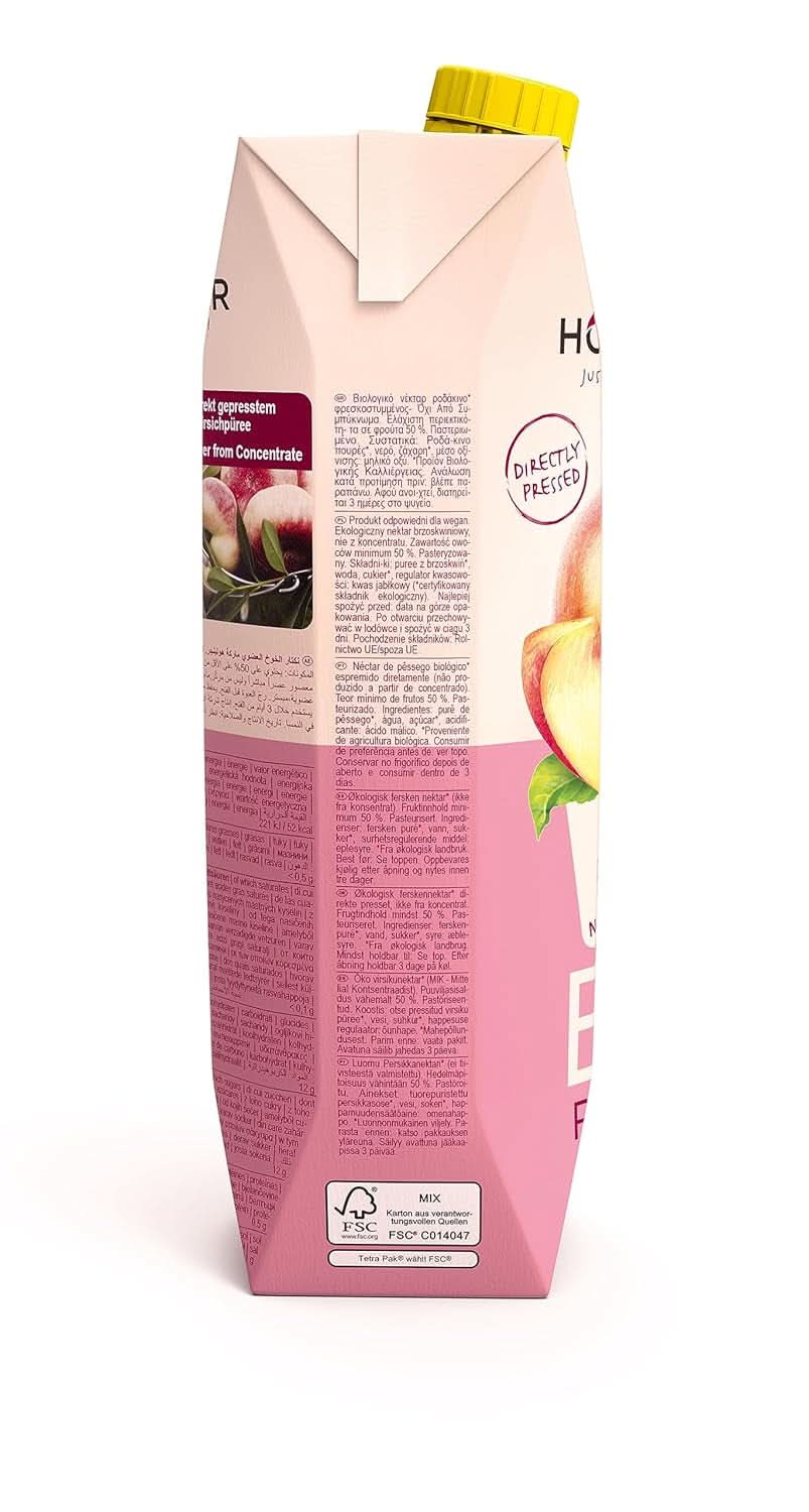 BIO Brzoskwinia, 1 litr Napoje bezalkoholowe Naty Shop