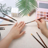 Zestaw 10 szpilek Stück Nailart, Pędzle do zdobienia paznokci Braun Nailart Design Pinsel Nageldesign Pinselfür Gelnägelfür Heimwerker Maniküre Salon Zuhause Zestaw szpilek do paznokci
