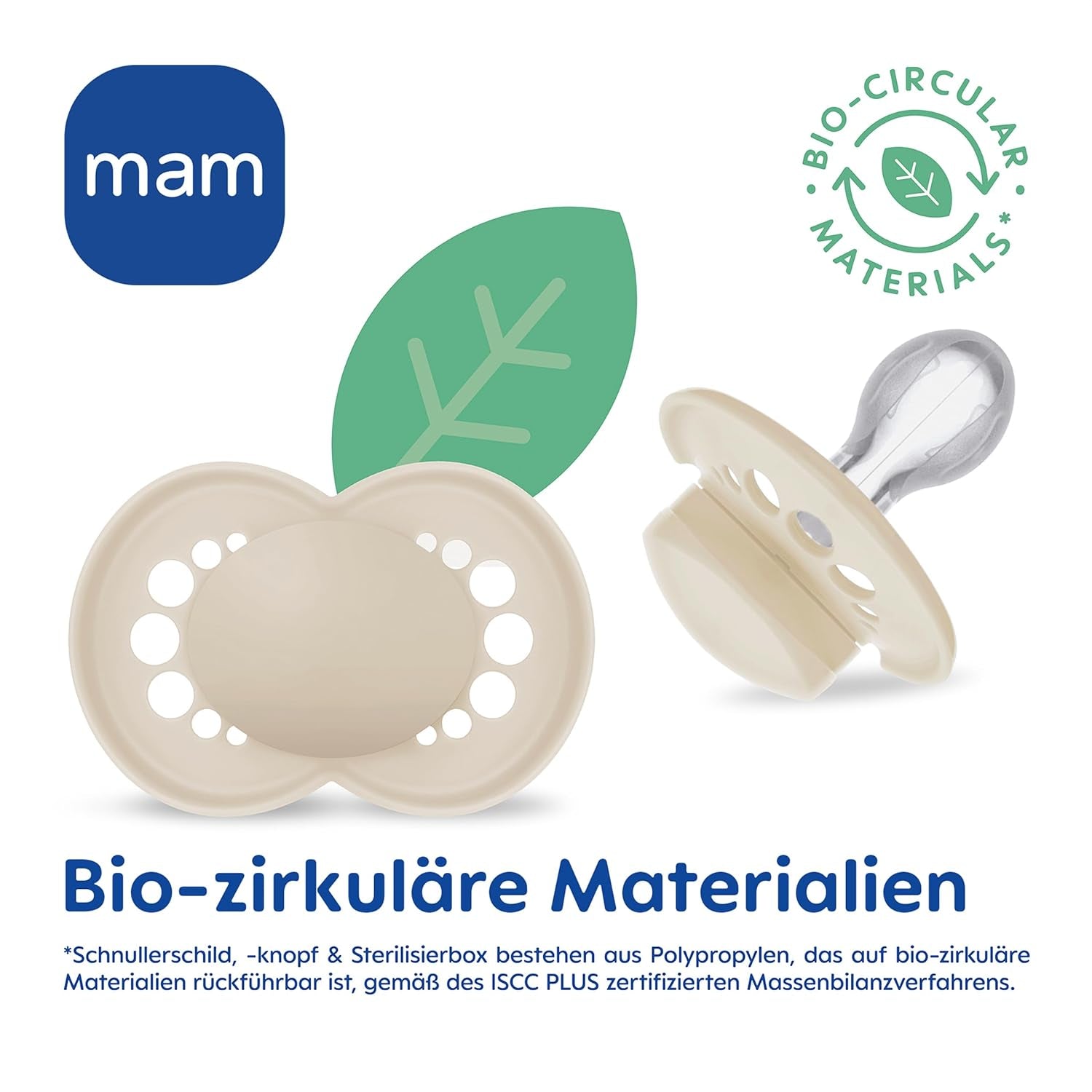 MAM Original smoczki, 2 sztuki, przyjazne dla zębów smoczki dla niemowląt, wykonane z materiałów zrównoważonych i bioregenerowalnych, smoczki silikonowe MAM SkinSoft, z pudełkiem na smoczek, 6-16 miesięcy, niebieski/jasnoniebieski
