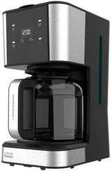 Espresso z filtrem Cecotec Coffee 66 Drop and Touch, moc 950 W, 1,5 L, 12 filiżanek, ekran dotykowy, szklana karafka, timer 24-godzinny, 6 przełączników, filtr siatkowy wielokrotnego użytku
