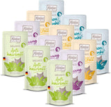 MjAMjAM - Mokra karma Premium dla kotów - Kurczak Wellness Pack 12 opakowań (12 x 125 g) bez zbóż z dodatkowym mięsem