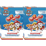 RUF X PAW Patrol Muffin Backmischung Mit Erdbeer-Geschmack, Für 12 Bab Patrol Muffins, Inkl.16 Oblaten-Auflegern Und Pawsome Muffin-Förmchen, 1 X 394G Naty Shop 392 G (opakowanie 2Er) Babeczki