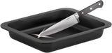 Zenker Ofenbackform (33 X 5 X 25 Cm) SPECIAL COOKING, Rechteckige Auflaufform Mit Enamelle-Versiegelung, Backform Mit Extra Hohem Rand (Farbe: Schwarz), Menge: 1 Stück Formy i blachy do pieczenia Naty Shop