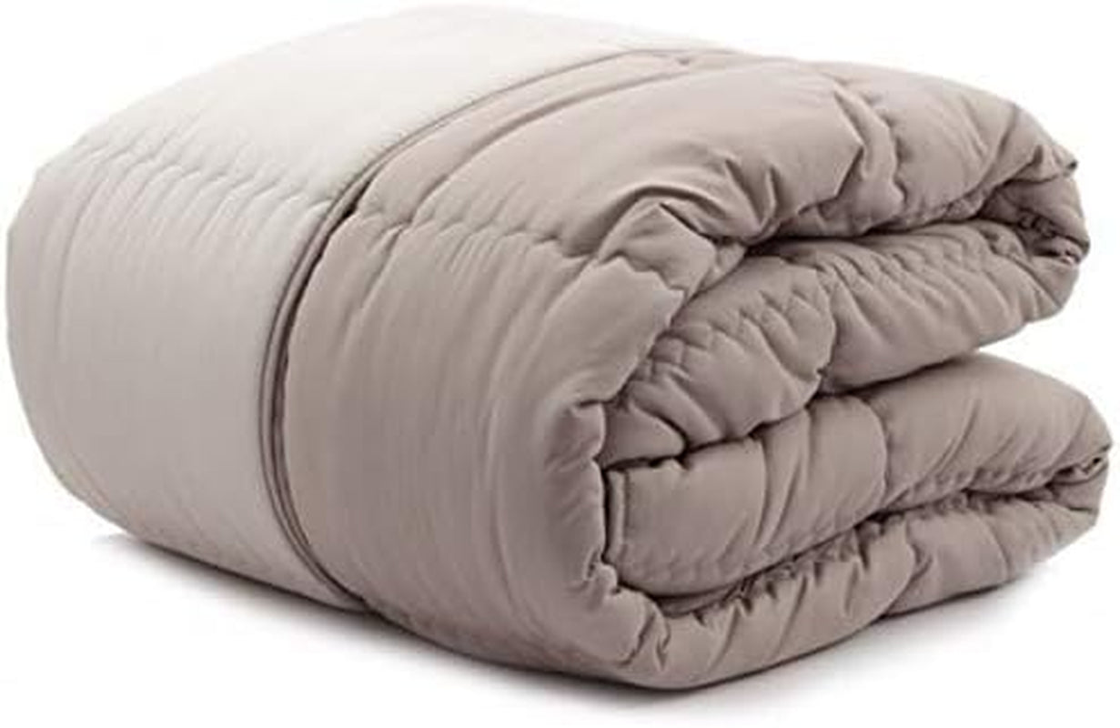 Nowoczesna kołdra Caleffi, mikrofibra, taupe, podwójne łóżko Naty Shop kołdry i kołdry