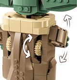 LEGO Star Wars 75403 Grogu w kołysce repulsora mandaloriańskiego - Minifigurka kolekcjonerska - Model do budowania, zabawy i wystawiania - Dekoracje domu - Prezent dla chłopców i dziewcząt w wieku powyżej 10 lat Zestawy do budowania Besuche den LEGO-Store