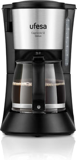 Ufesa CG7114 Capriccio ekspres do kawy przelewowy, 6 filiżanek, 600W, karafka 0,6L, system zapobiegający kapaniu, automatyczne wyłączanie, niebieski