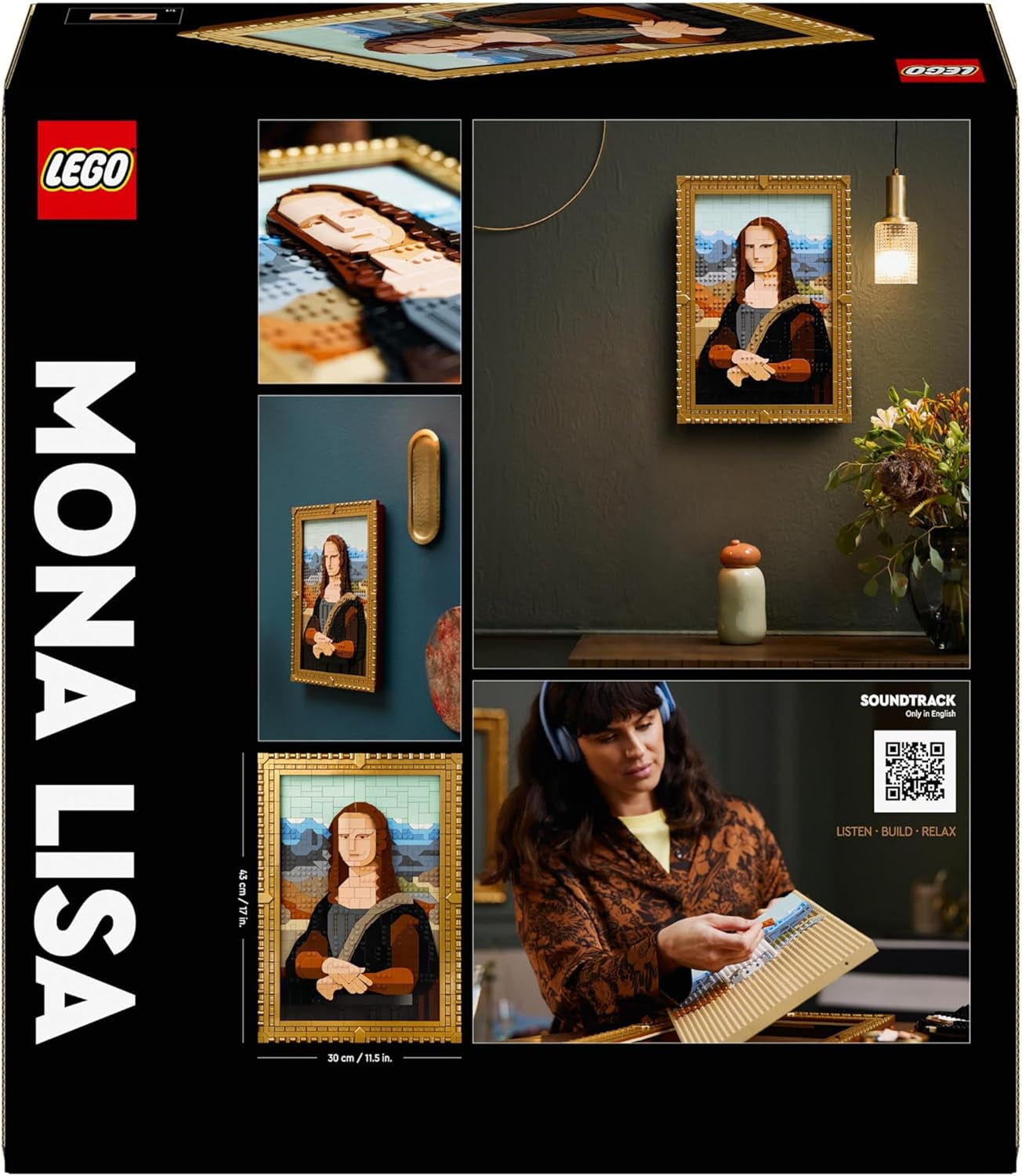 LEGO Art Mona Lisa, zestaw dla dorosłych, obraz Leonarda Da Vinci do zawieszenia, aktywność twórcza dla mężczyzn i kobiet, prezent dla miłośników sztuki, sztuka włoskiego renesansu 31213 Zestawy do budowania Besuche den LEGO-Store