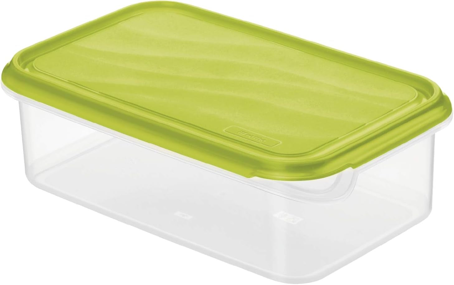 Słoik do przechowywania żywności Rotho Rondo 1,5 l z pokrywką, tworzywo sztuczne wolne od BPA (PP), przezroczysty/zielony, 1,5 l (24,0 x 16,0 x 7,5 cm) Pudełka do przechowywania żywności Naty Shop 1,5 l