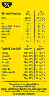 Nestlé NESQUIK Crunchy Brownie, chrupiące płatki śniadaniowe z kawałkami czekolady i innowacyjnym kształtem zapewniającym dodatkową chrupkość, opakowanie 7 szt. (7 x 300 g)