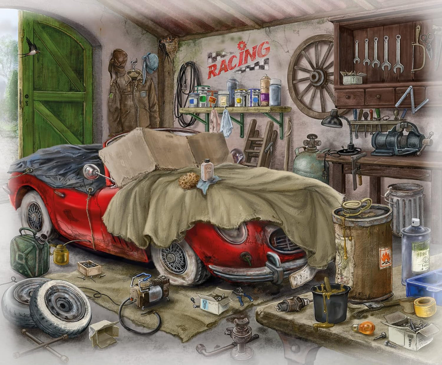Puzzle Ravensburger EXIT - Upiorny Dwór - 6X 99-elementowe puzzle dla miłośników puzzli dla dorosłych i dzieci w wieku od 10 lat Puzzle Naty Shop