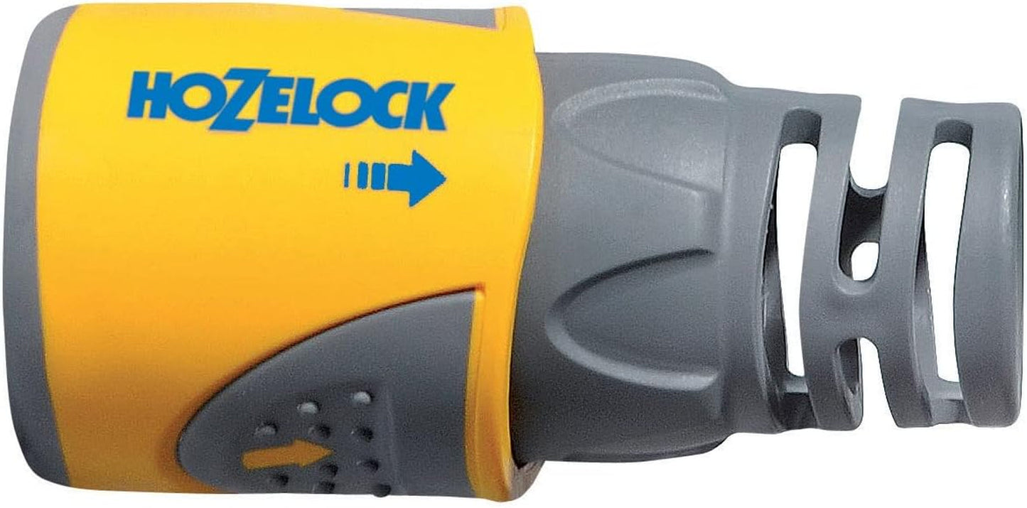 HOZELOCK - 2 złączki do węży Plus Ø 12,5 mm - 15 mm (1/2"- 5/8") Soft Touch: wodoodporne, antypoślizgowe, elastyczne i wydłużone złącze węża, które zapobiega skręcaniu się i kapaniu [2050P0025]