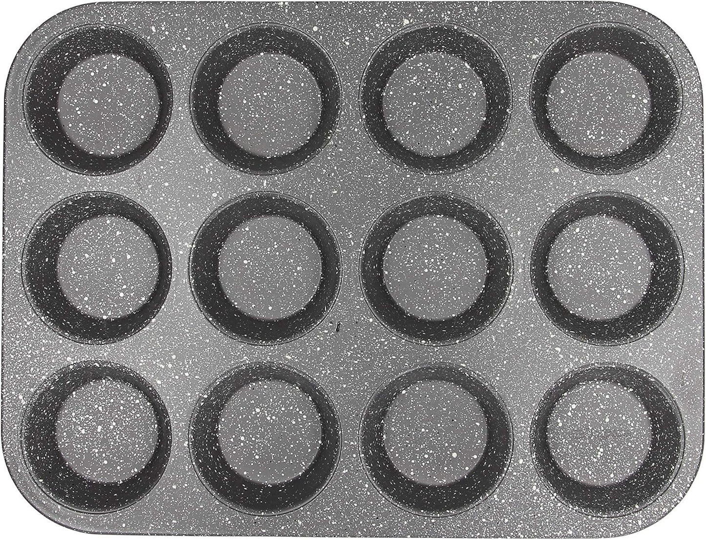 Pure Roq Muffinform Für 12 Muffins, Aluminium, Schwarz Formy i blachy do pieczenia Naty Shop
