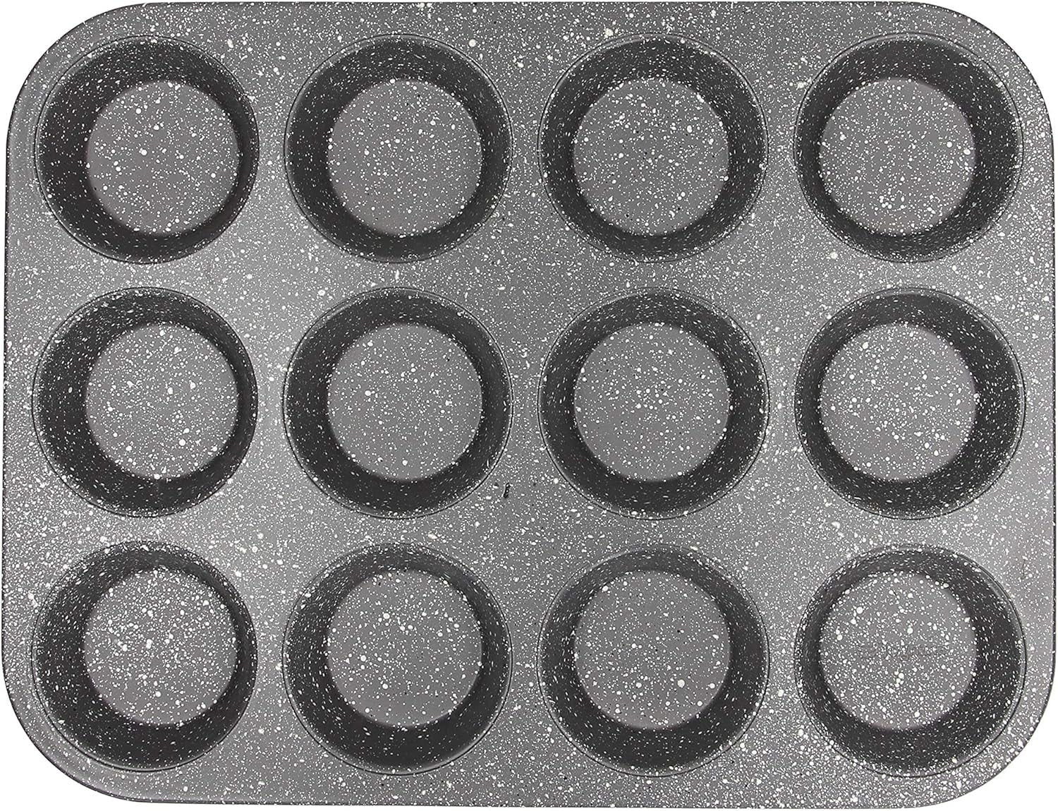 Pure Roq Muffinform Für 12 Muffins, Aluminium, Schwarz Formy i blachy do pieczenia Naty Shop