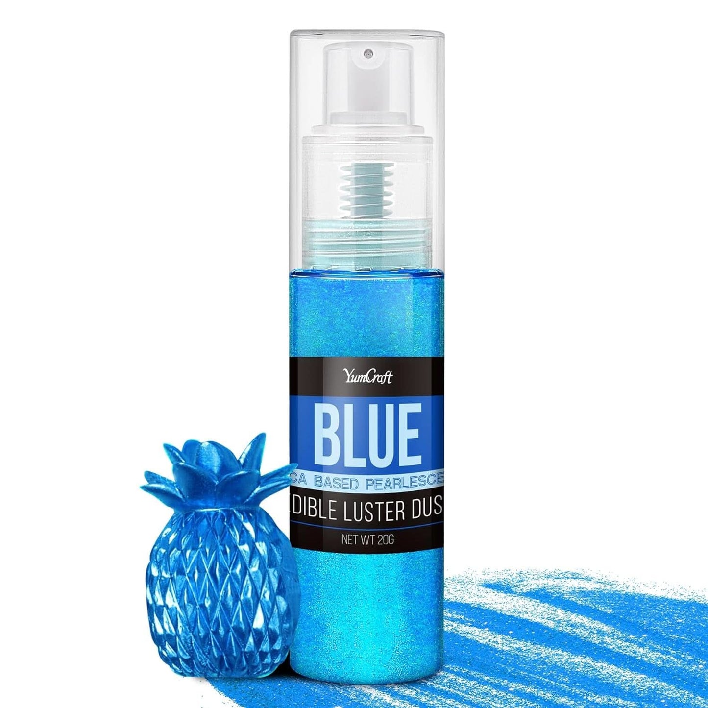 Jadalny spray z brokatem, 20 gramów Naty Shop Blue