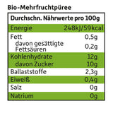 FRECHE FREUNDE Bio Quetschie Apple, Birne & Maracuja, Fruchtmus mit Obst im Quetschbeutel für Babies od 6. miesiąca, wegańskie, opakowanie 6er (6 x 100g)