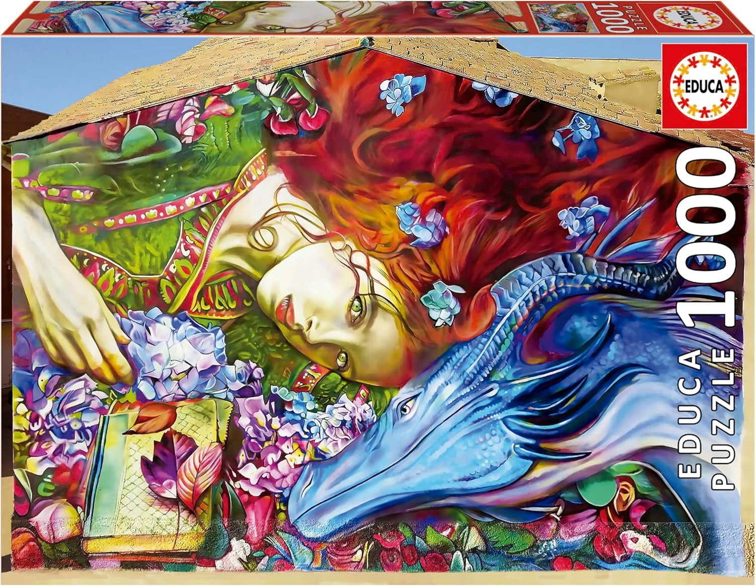 Educa - Puzzle 1000 elementów dla dorosłych | Sant Jordi, Lily Brick. Wymiary: 68 X 48 cm. Zawiera klej do puzzli Fixpuzzle. Przez 14 lat (19926) Puzzle Naty Shop Domyślny tytuł