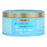 OGX Extra Strength Hydrate & Revive + Argan Oil of Maroko Hair Mask (300ml), luksusowa maska do włosów z bogatym olejem arganowym i proteinami jedwabiu Naty Shop Hair Mask Ogx Argan Oil Of Maroko Maska do włosów