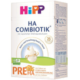 HiPP PRE HA Combiotik (4 x 600g), hydrolizowane mleko w proszku dla niemowląt od urodzenia, z naturalnymi kulturami kwasu mlekowego, dla wrażliwego układu odpornościowego