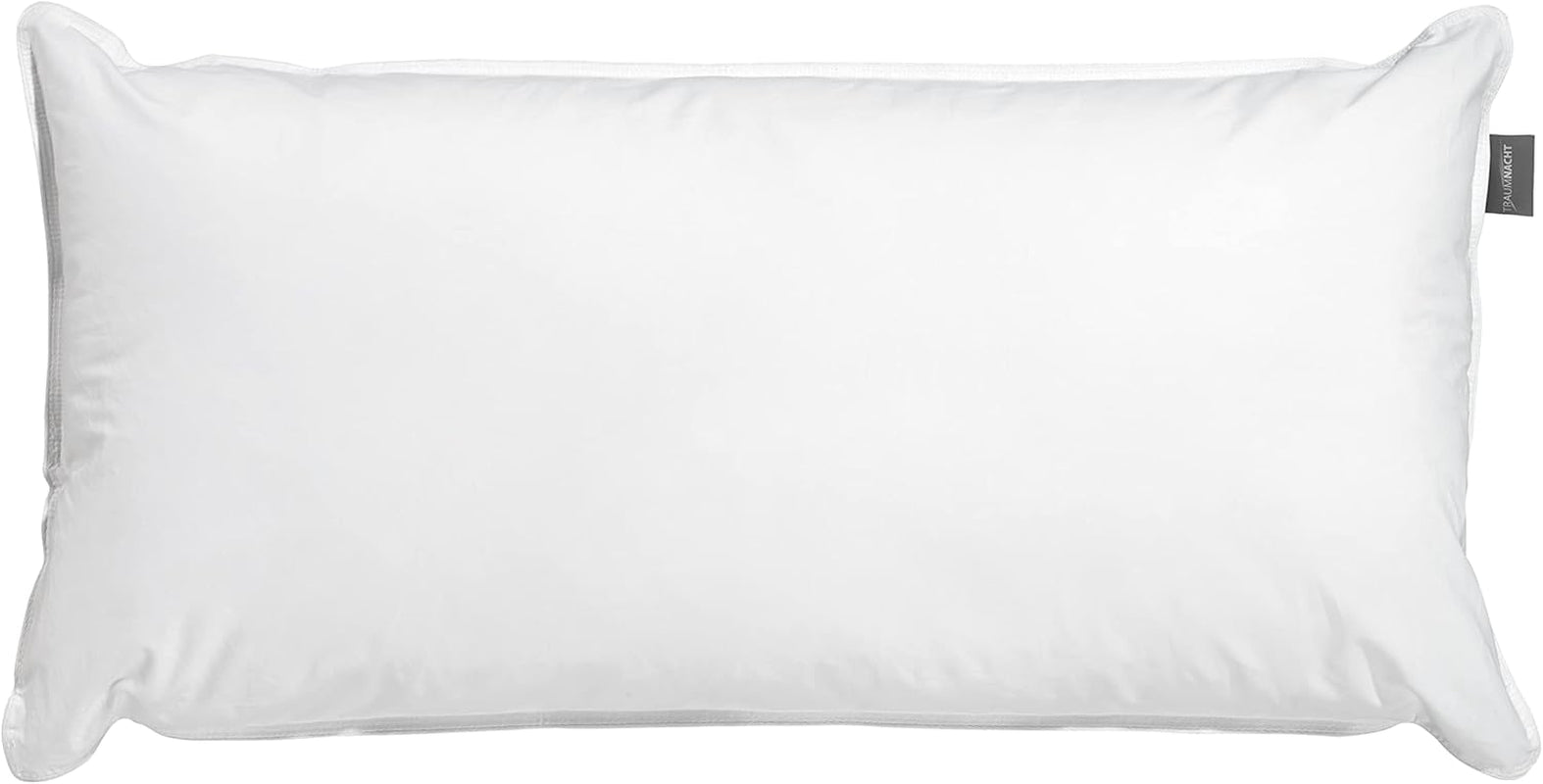 Ortopedyczna poduszka wodna Traumnacht z regulowaną ilością wypełnienia, 100% bawełna, 40 x 80 cm, opracowana w Niemczech - wyprodukowano w UE, biała, 1 sztuka (1 opakowanie) Standardowe poduszki Naty Shop 40 x 80