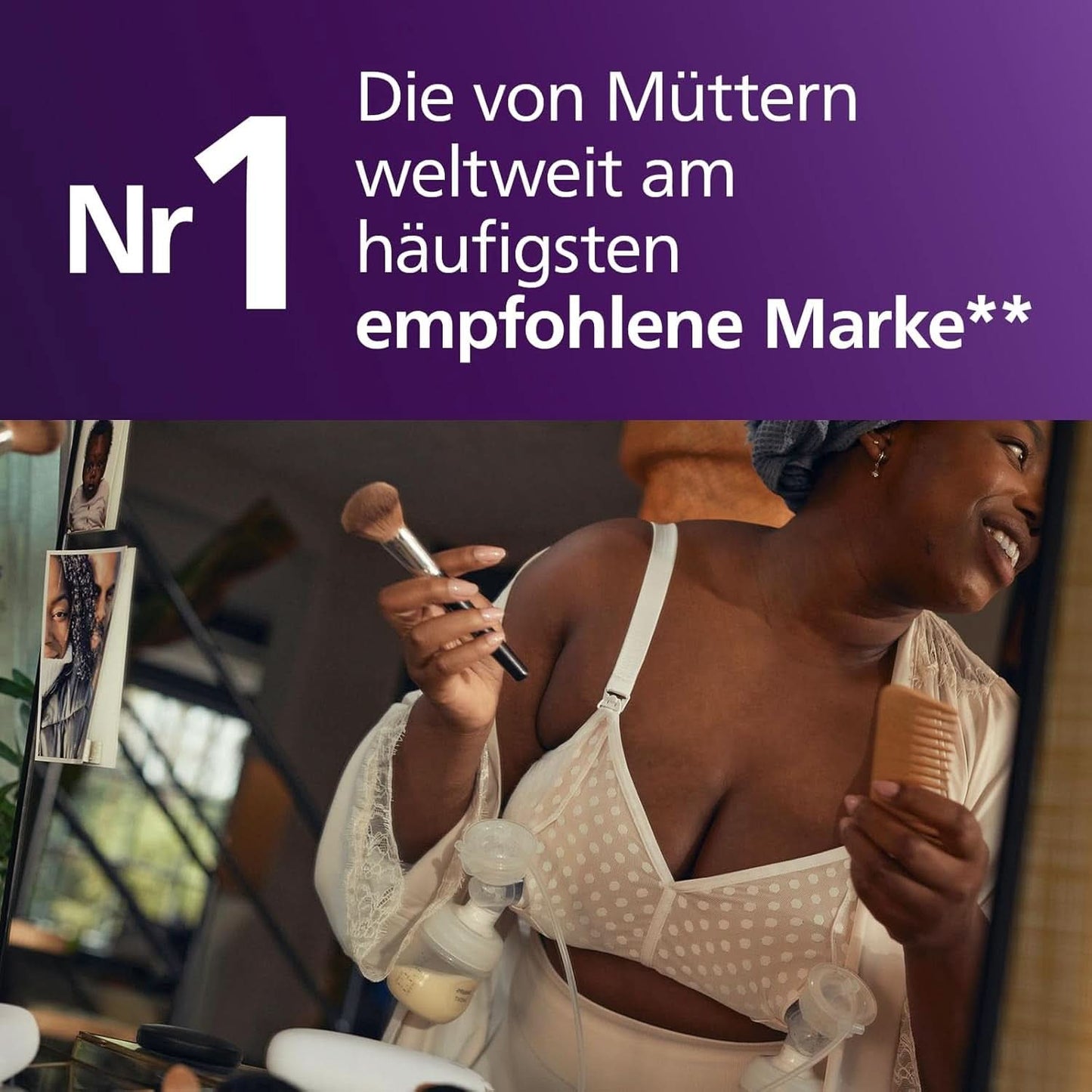 Elektronische Philips Avent Einzelmilchpumpe Premium - Mit Natural Motion Technologie, Wiederaufladbarem Akku, Timer-Anzeige (Modell SCF396/31) Akcesoria Żywność i karmienie piersią Bebe Naty Shop