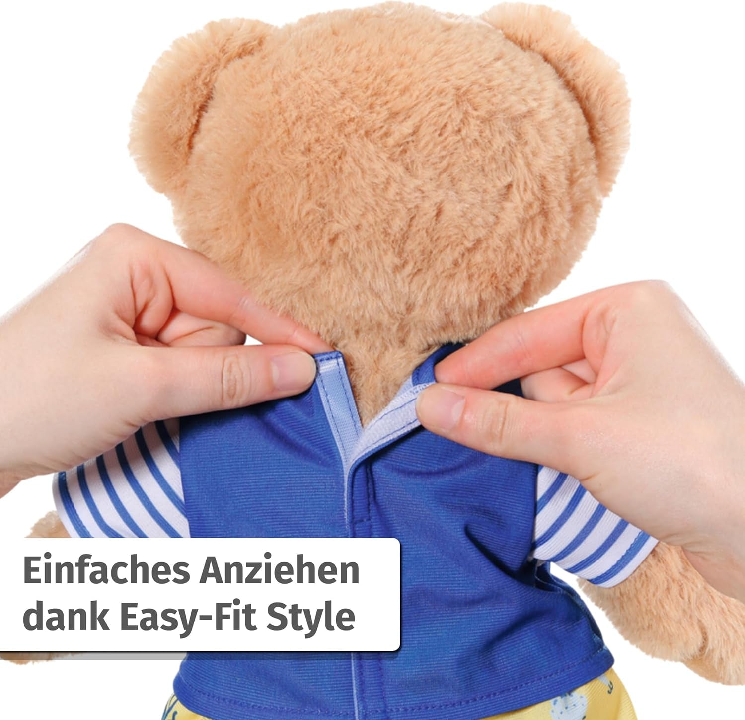 Kostium pluszowego wędkarza Baby Born z wędką dla lalek 43 cm i misia, 835982 Zapf Creation