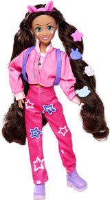 Simba 105953975 — Kawaii Hi Dress-Up Lalka Lucy (26 cm) — przegubowa lalka fryzjerska, lalka-królik z długimi włosami i akcesoriami Zabawka dla dzieci od 4 lat