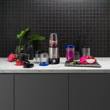 Russell Hobbs Mixer [Multifunktions-Standmixer] Nutriboost (Inkl. 5 Bpa-Freie Und Spülmaschinengeeignete Behälter + Deckel, 22 000 U/Min, 0,9 Ps-Motor) Elektrischer, Smoothie-Maker 23180-56 Kitchen Naty Shop