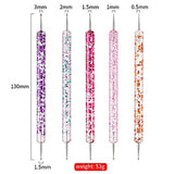 Zestaw pinsel do paznokci, 20 szt. Nageldesign Malerei Pinsel, Professionelle Nail Art Design Pinsel, Pinsel do paznokci Fine Liner, różowy