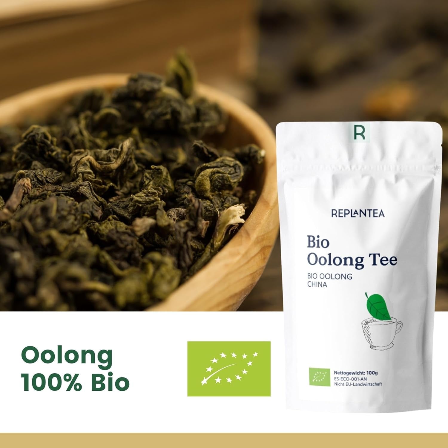 Bio Herbata Oolong 100 G (50 filiżanek) | Replantacja herbaty Tie Guan Yin Oolong