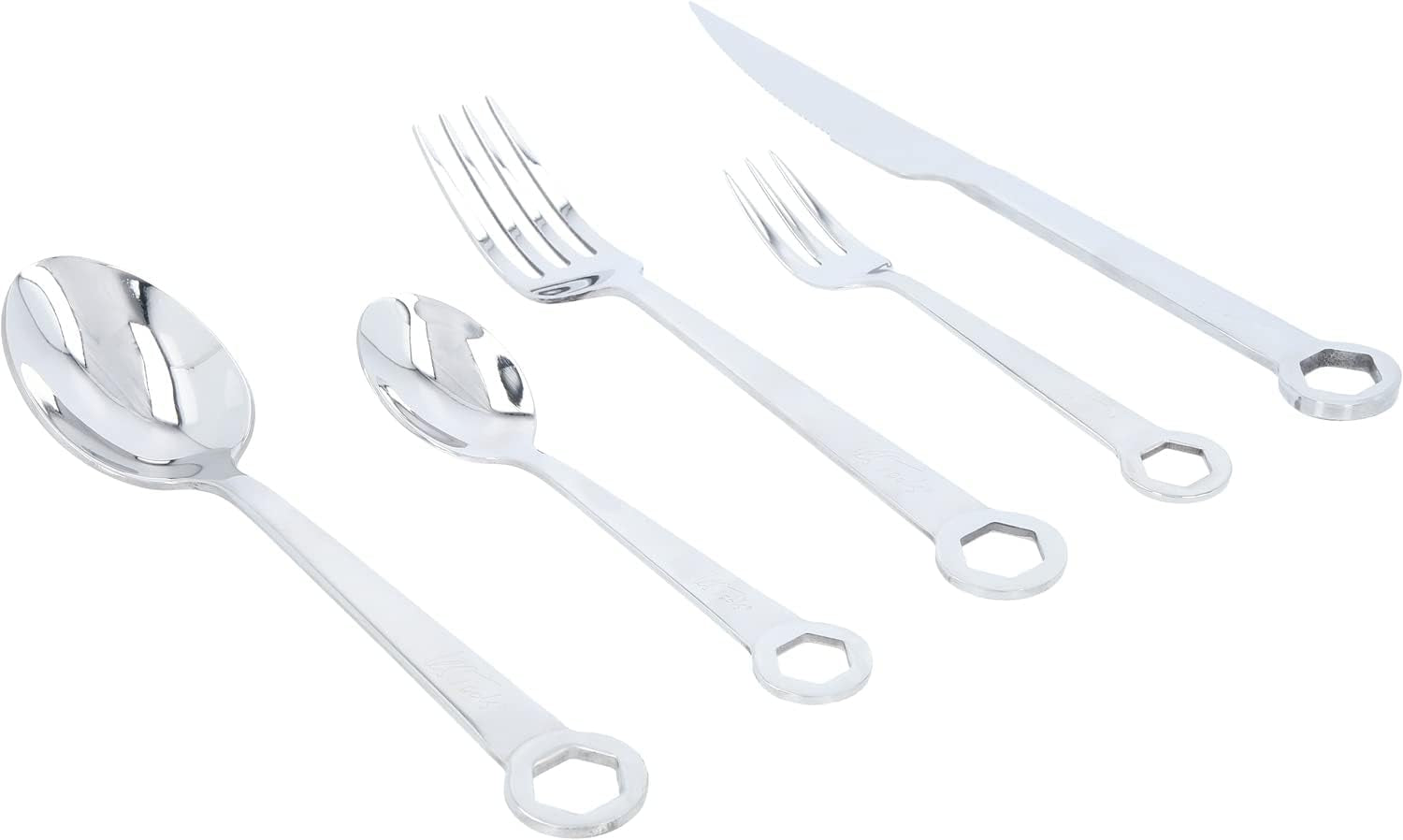 Zestaw sztućców 5-częściowy, stal nierdzewna Kitchen Naty Shop