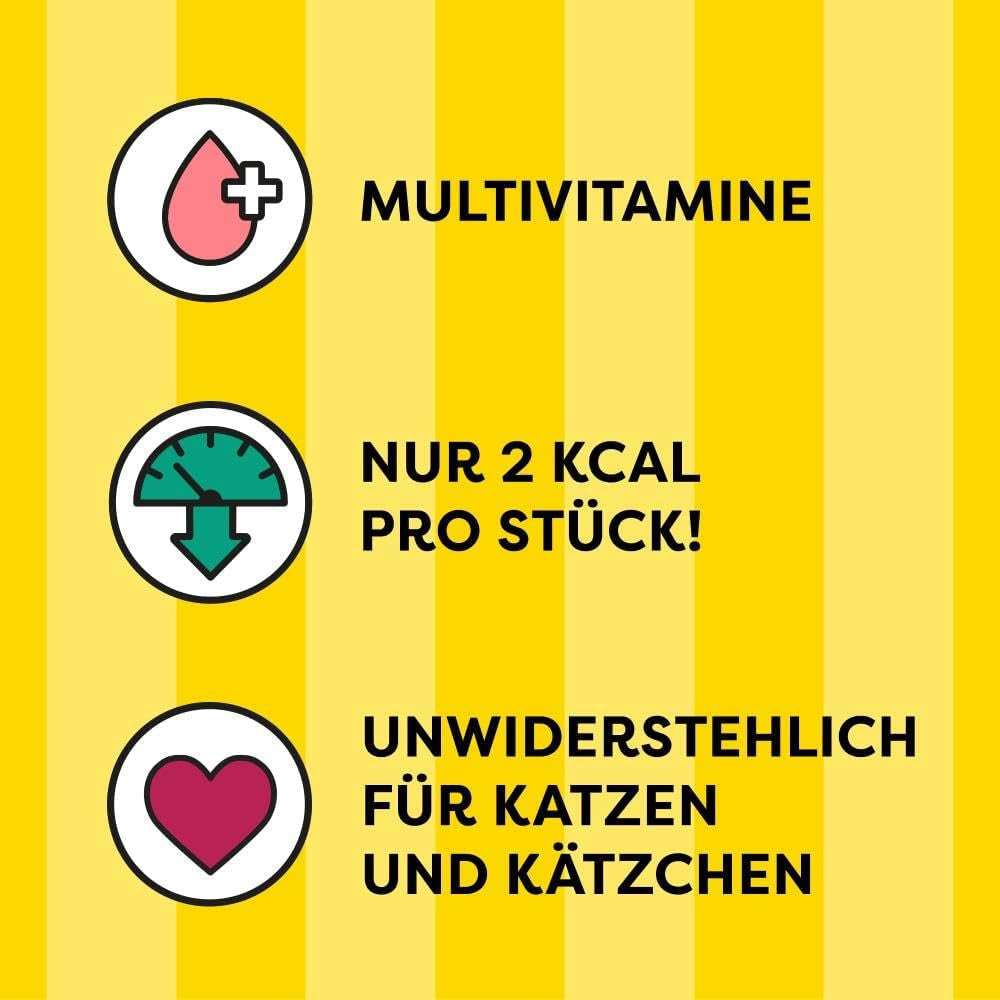 DREAMIES SHAKE UPS Multiwitaminowe przysmaki z owoców morza dla kotów w porcjowanych saszetkach - 55g (6 saszetek)