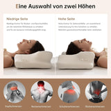 Homyrium Ergonomiczna poduszka pod szyję Poduszka ortopedyczna z pianki Memory Poduszka podtrzymująca szyję Poduszka przeciw chrapaniu Poduszka boczna Poduszka na tył brzucha Szare Poduszki ortopedyczne szyjki macicy Naty Shop