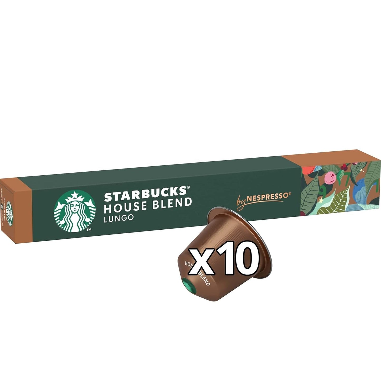 Mieszanka domowa STARBUCKS marki Nespresso, Mittlere Röstung, Kaffeekapseln 10 x 10 (100 Kapseln)