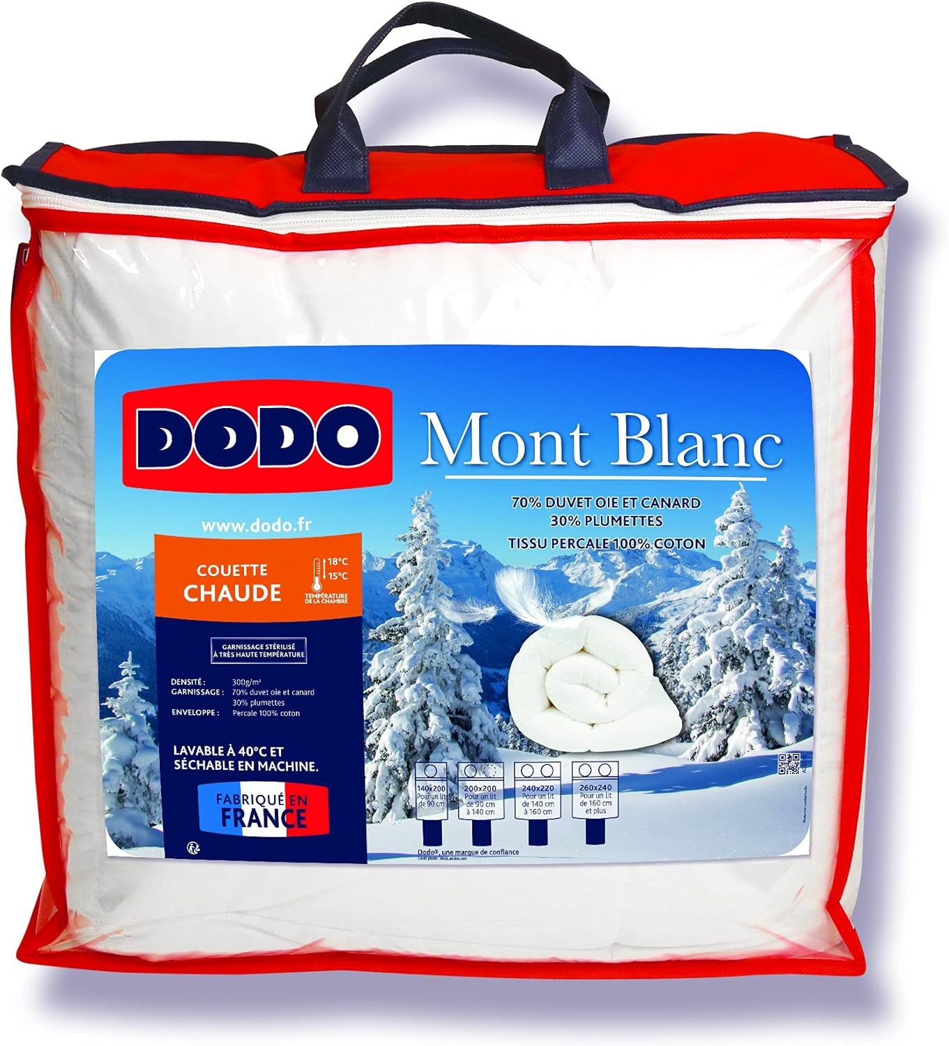 Poszwa na kołdrę DODO bawełniana biała 140/200 Kołdry i kołdry Naty Shop