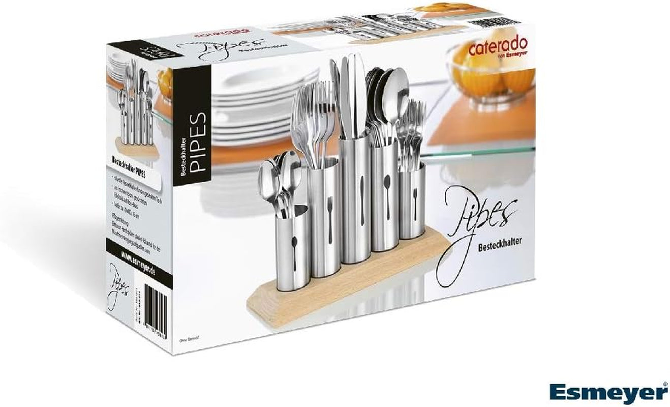 Uchwyt na sztućce ze stali nierdzewnej, 1 opakowanie, srebrny Naty Shop Kitchen