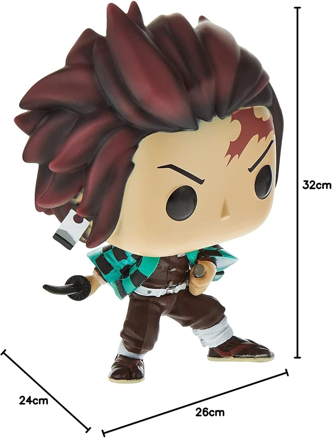 Funko Pop! Animacja: Pogromca demonów - Tanjiro Kamado - Figurka kolekcjonerska z winylu - Pomysł na prezent - Oficjalny towar - Zabawki dla dzieci i dorosłych - Fani anime - Kolekcjonerzy figurek Figurka Model Naty Shop