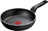 Tefal Recycled on, patelnia wykonana w 100% z aluminium pochodzącego z recyklingu, powłoka nieprzywierająca, garnki i patelnie indukcyjne Naty Shop Pan 24 cm