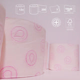 Renova - Papier toaletowy Skin Care Plus, Zdobiony, Zapachowy - 12 rolek (Papier toaletowy)
